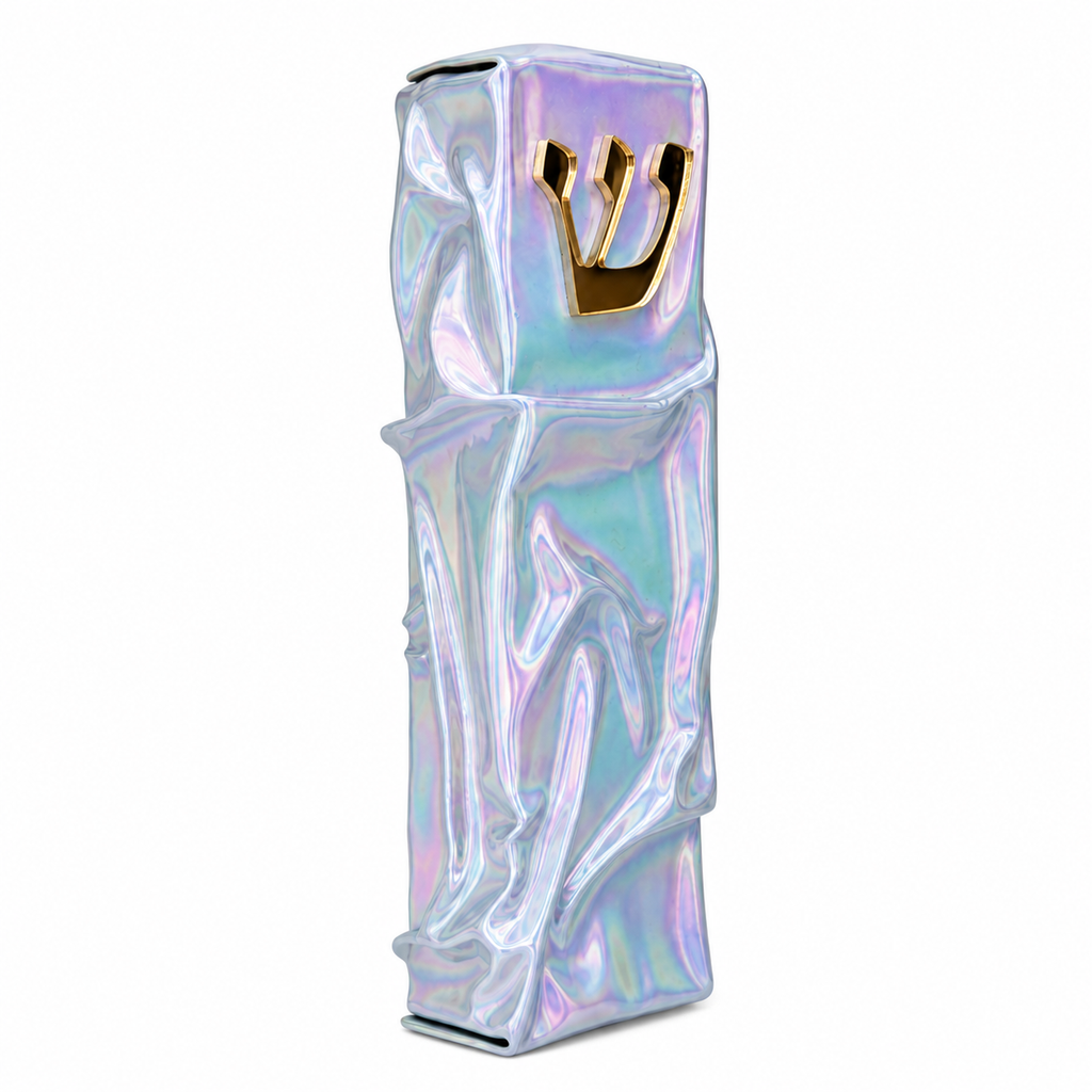 Fluid Iridescent Mezuzah