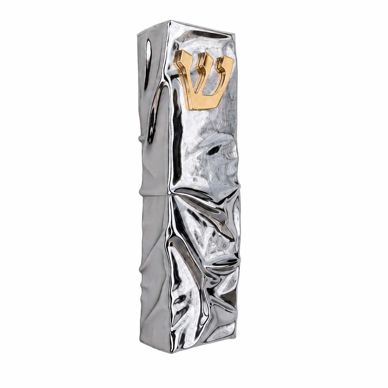 Fluid Silver Mezuzah