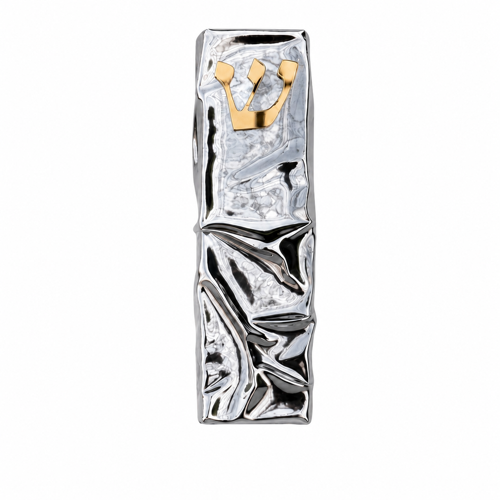 Fluid Silver Mezuzah