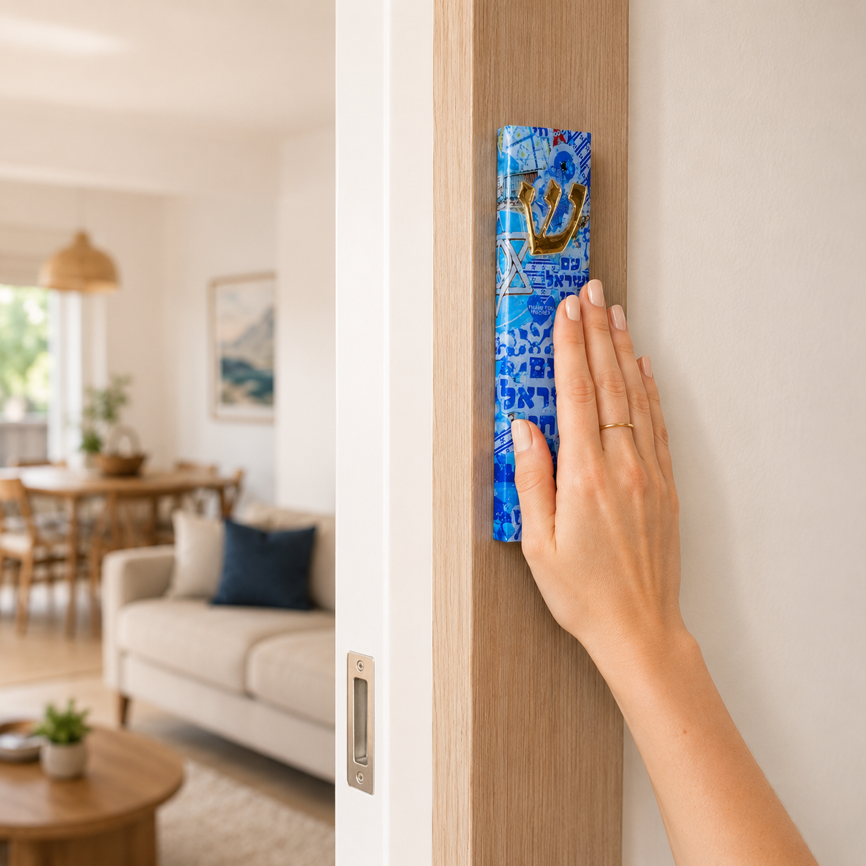 Am Israel Chai Mezuzah