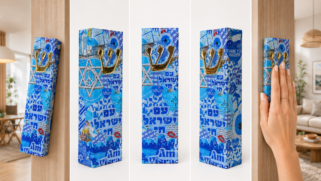 Am Israel Chai Mezuzah