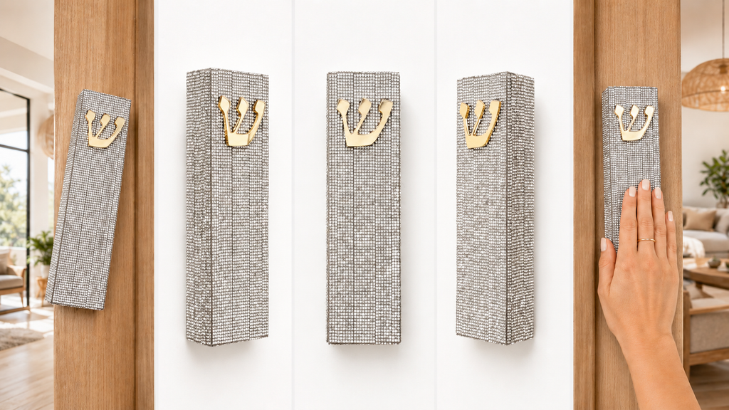 Disco Ball Silver Mezuzah