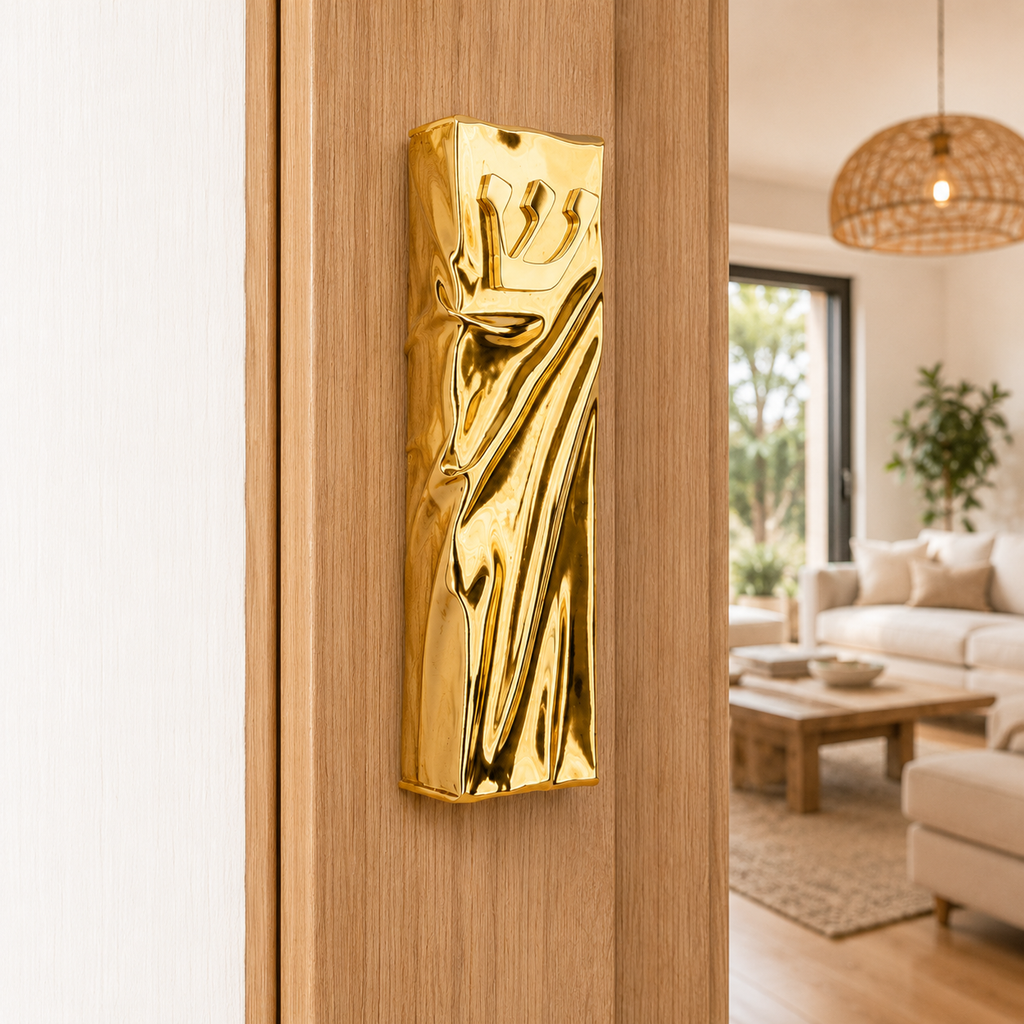 Fluid Gold Mezuzah