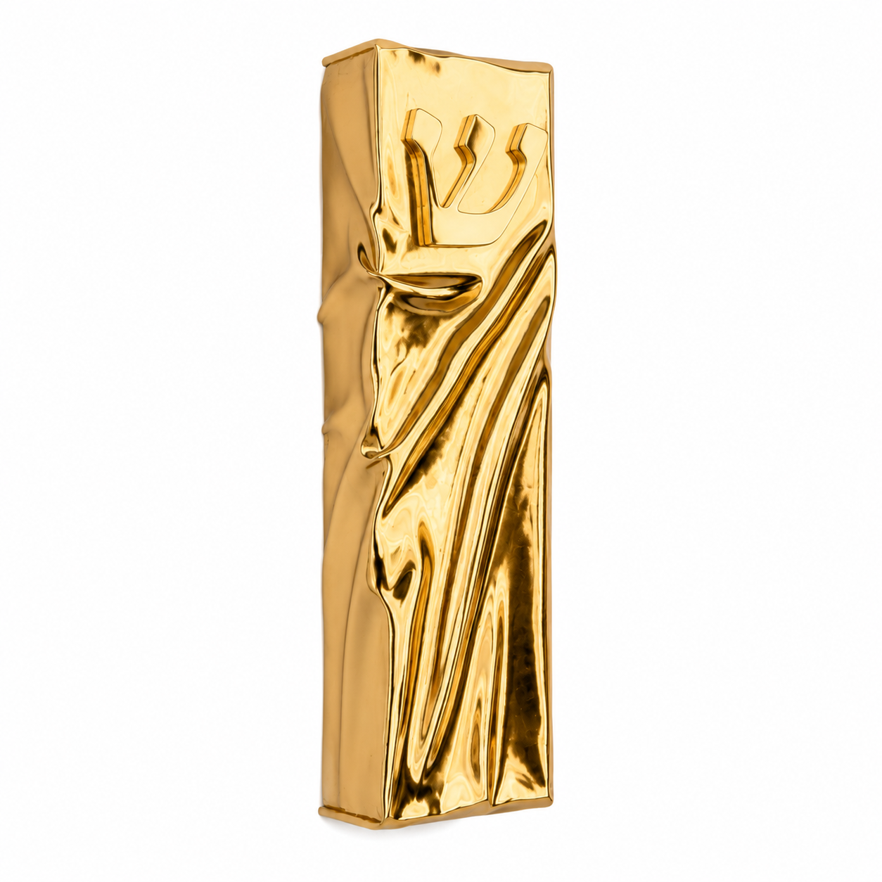 Fluid Gold Mezuzah