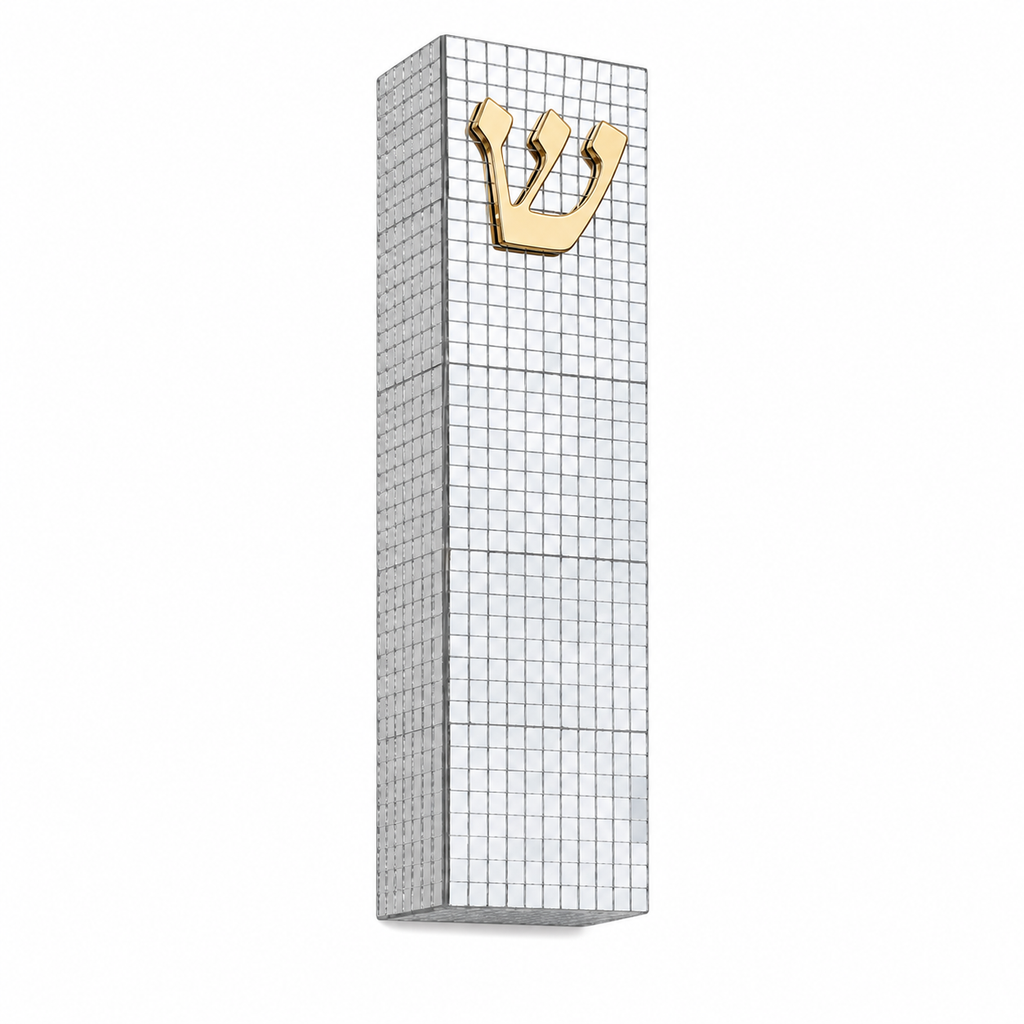 Disco Ball Silver Mezuzah