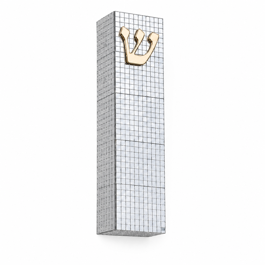 Disco Ball Silver Mezuzah