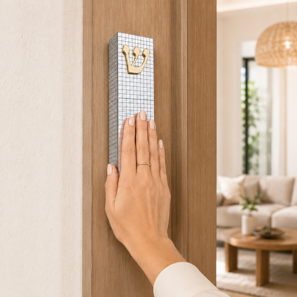 Disco Ball Silver Mezuzah