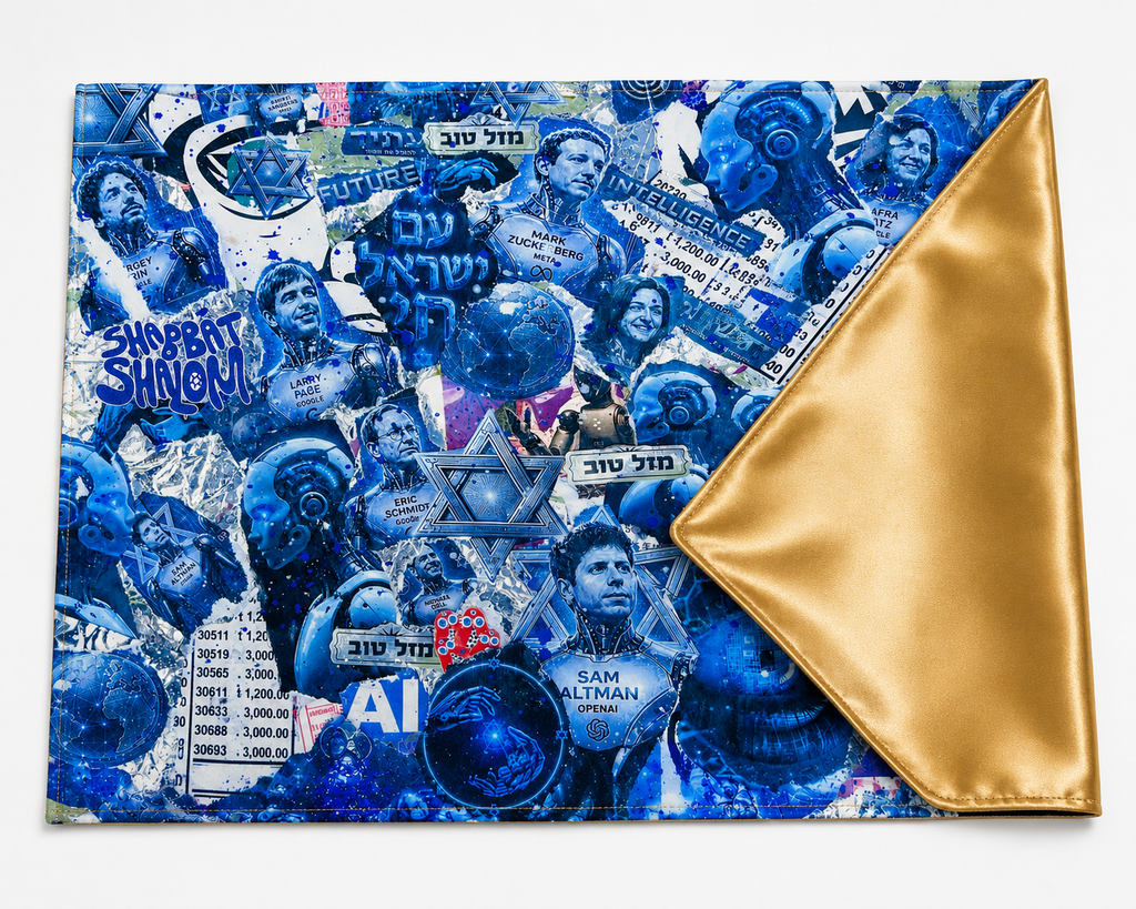 Jewish AI Challah Cover — detail