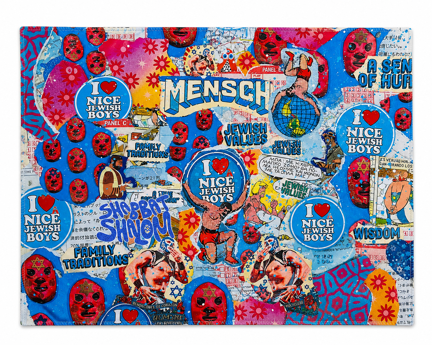 Mensch Challah Cover — front